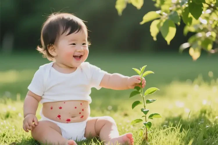 小孩肚子偶尔长湿疹可以治好吗(图2)