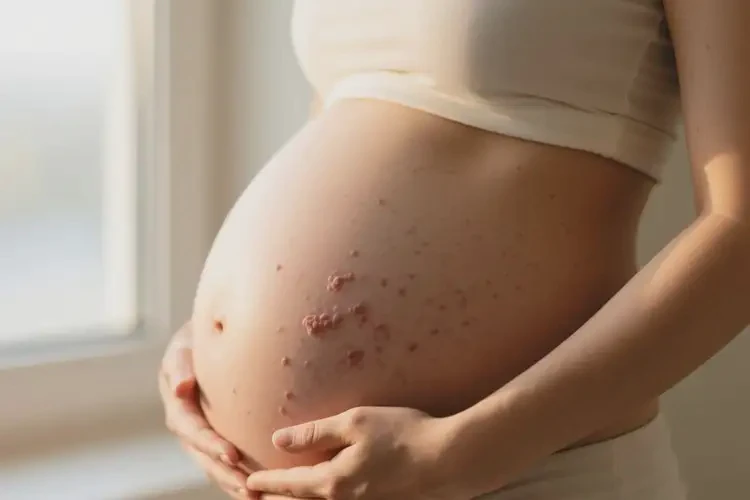 产妇肚子起湿疹可以治好吗(图4)