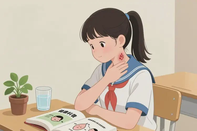 中學(xué)生脖子上出濕疹可以治好嗎(圖3)