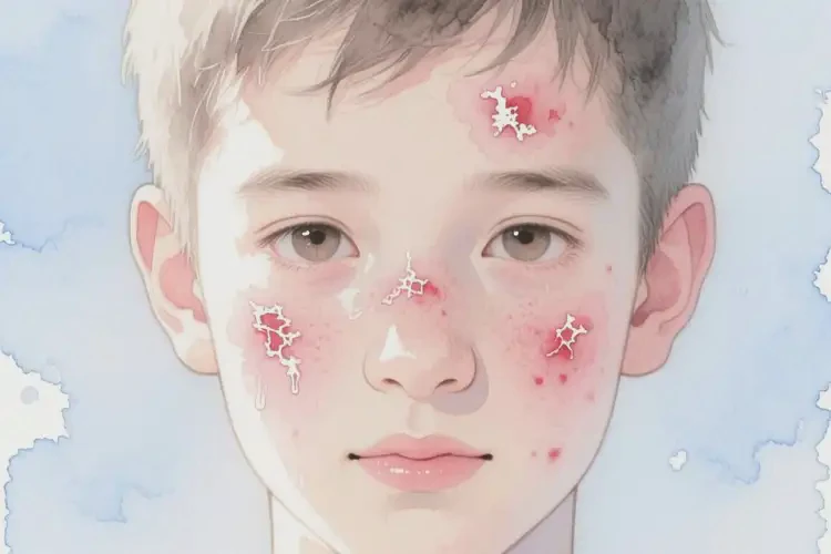 青少年面部有湿疹不管它会自己痊愈吗(图3)