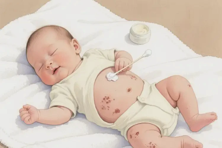 小兒肚子出濕疹可以治好嗎(圖2)
