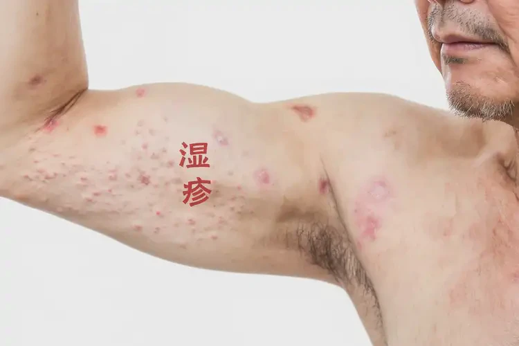 男人手臂出現(xiàn)濕疹可不可以根治(圖4)