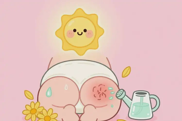 嬰兒屁股上出現(xiàn)濕疹能治好嗎(圖2)