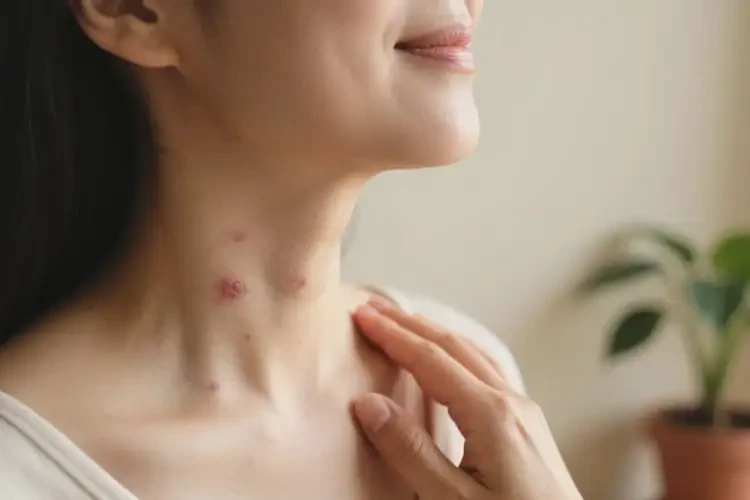 產(chǎn)婦脖子偶爾起濕疹可以治好嗎(圖3)