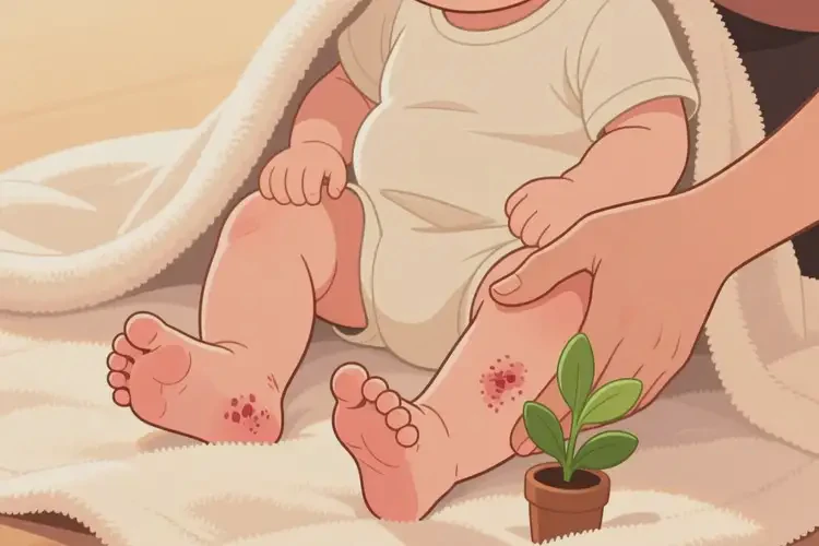嬰兒腳上出濕疹可以治好嗎(圖3)