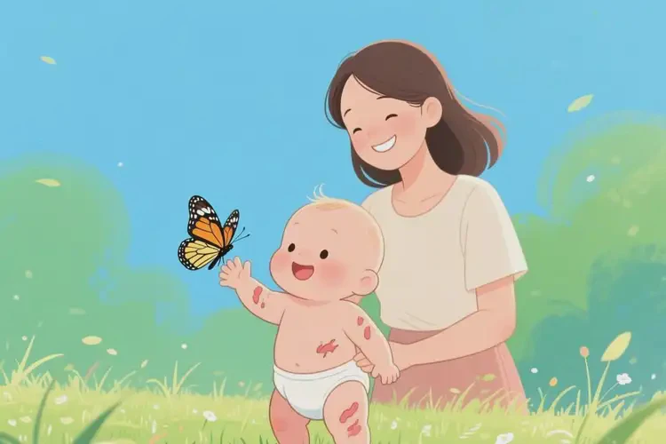 嬰兒全身有濕疹能治好嗎(圖1)
