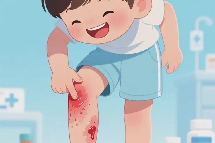 孩子小腿上长湿疹可以治好吗(图3)