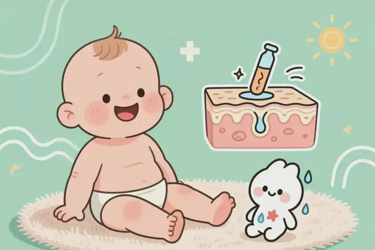 寶寶四肢出現(xiàn)濕疹能治好嗎(圖2)