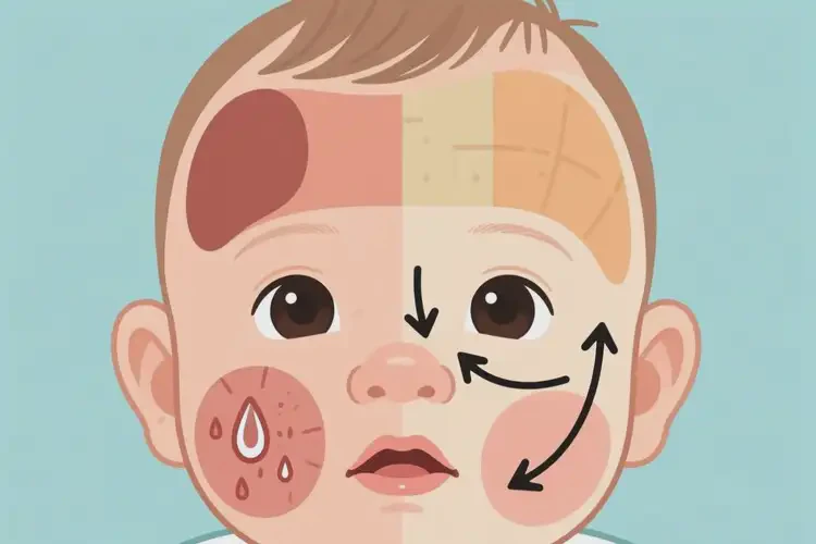 嬰兒面部經(jīng)常起濕疹可以治好嗎(圖2)