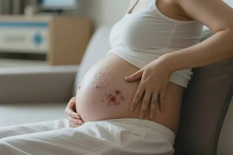 產(chǎn)婦屁股上出現(xiàn)濕疹可以治好嗎(圖1)