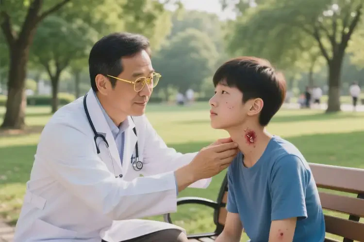 男生脖子上出现湿疹可以治好吗(图1)