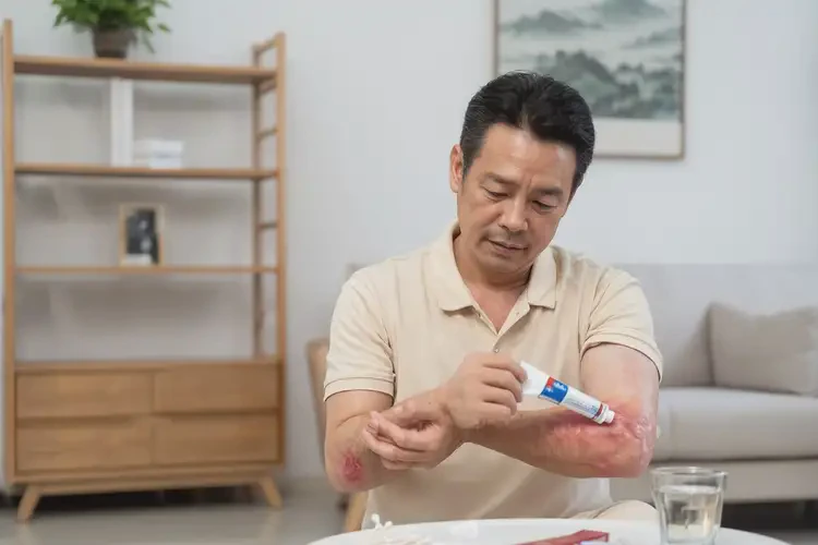 男性手臂上起濕疹可以治好嗎(圖1)