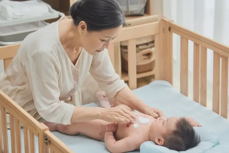 嬰兒肚子上起濕疹能治好嗎(圖3)