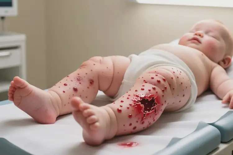 婴幼儿大腿出现湿疹能靠自己自愈吗(图1)