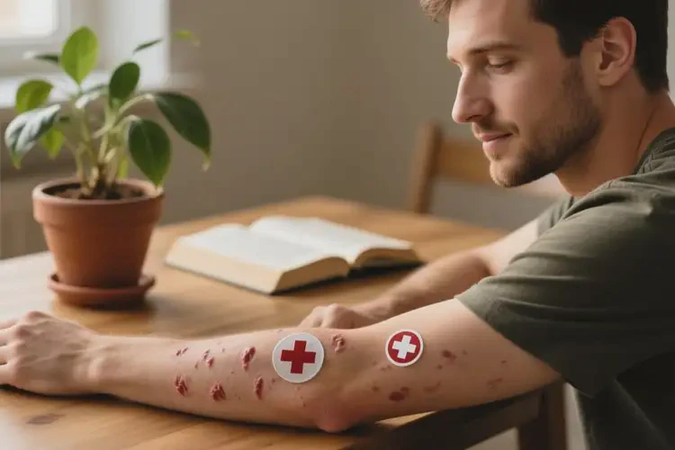 男生手臂上起濕疹可以治好嗎(圖2)