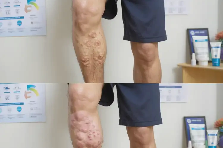 老人大腿上起濕疹不管它會自己自愈嗎(圖1)