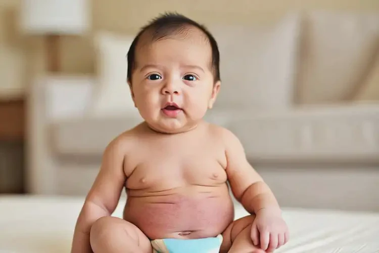 新生儿肚子偶尔长湿疹可以治好吗(图1)