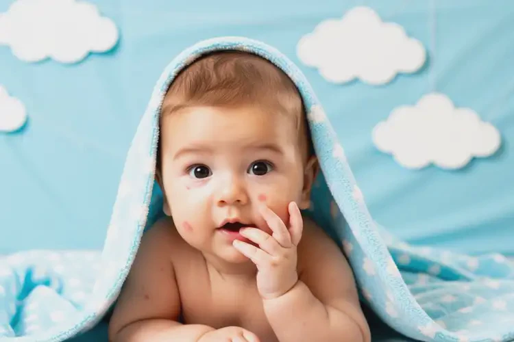 嬰兒臉上偶爾長(zhǎng)濕疹能治好嗎(圖2)