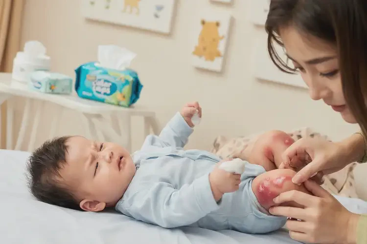 寶寶大腿經(jīng)常起濕疹能治好嗎(圖2)