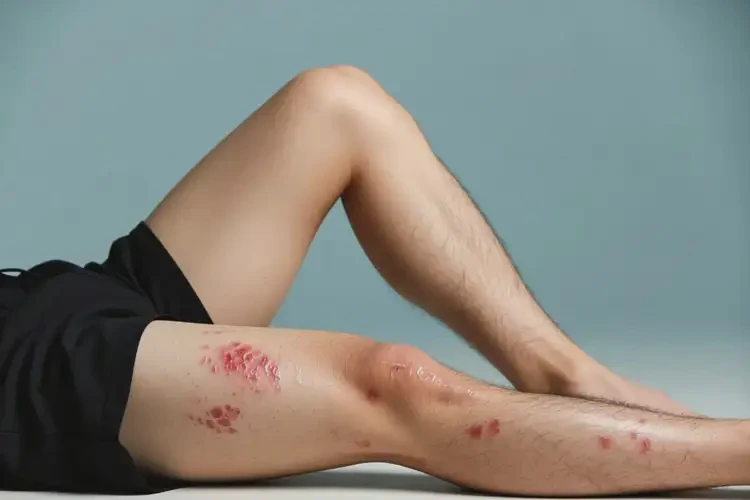 男人大腿上偶爾長濕疹可以治好嗎(圖1)