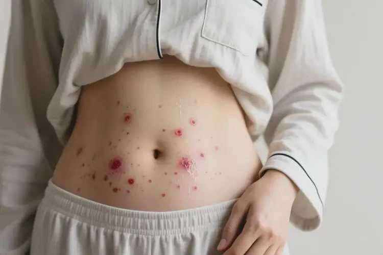女人肚子上長濕疹可不可以根治(圖2)