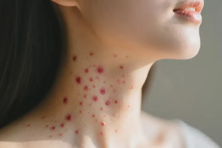 女性脖子上經(jīng)常起濕疹可以治好嗎(圖2)