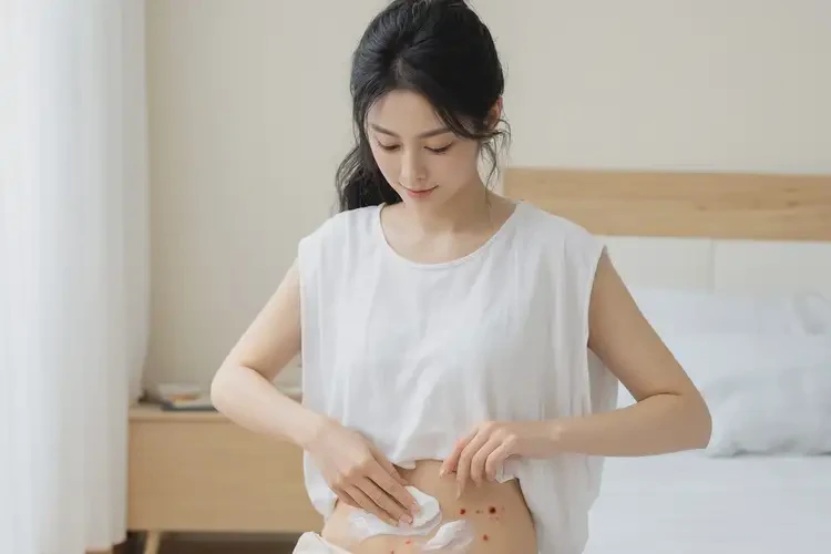 女性肚子偶尔起湿疹可以治好吗(图2)