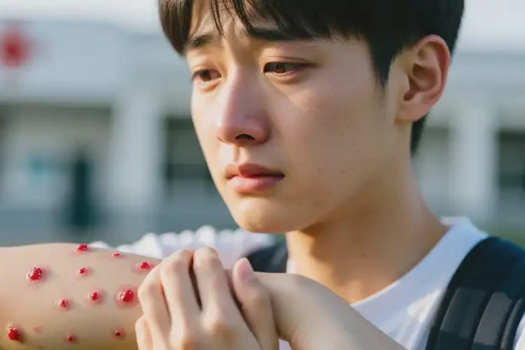 大學生手臂上起濕疹可以治好嗎(圖4)