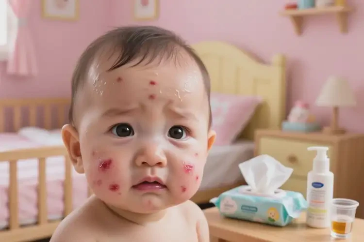 宝宝面部偶尔起湿疹能够彻底治愈吗(图2)