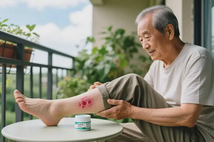 老人小腿上经常起湿疹可以治好吗(图1)