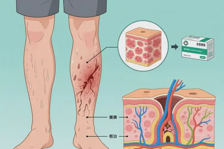 男人小腿上長濕疹可不可以根治(圖2)