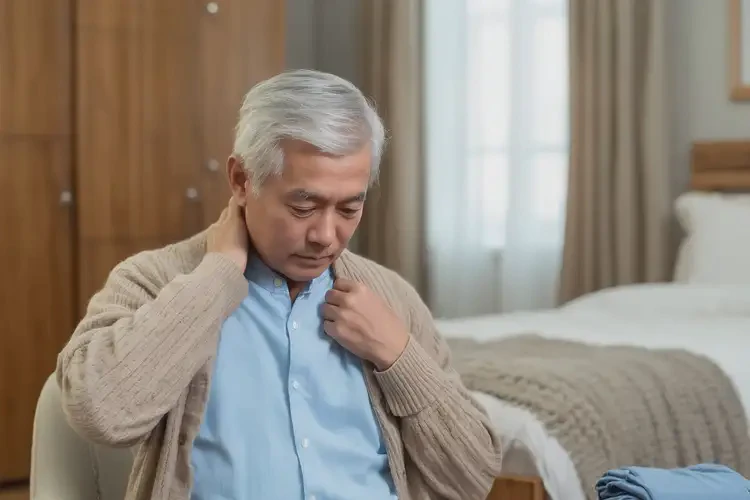 老年人脖子偶尔长湿疹可以治好吗(图1)