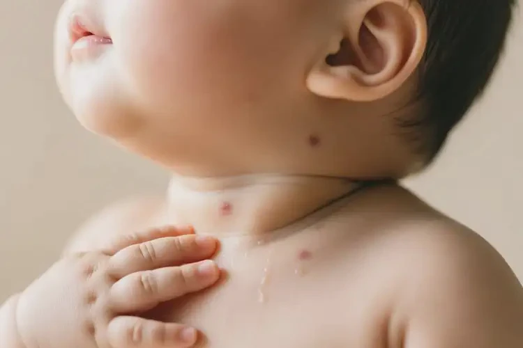 寶寶脖子上起濕疹可以治好嗎(圖3)