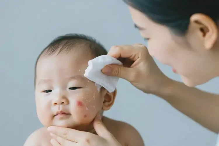 寶寶臉上偶爾起濕疹能治好嗎(圖1)