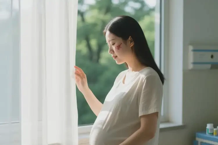 產(chǎn)婦面部偶爾起濕疹可以治好嗎(圖1)