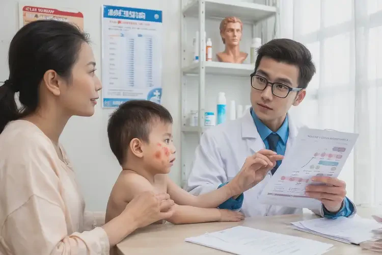 幼兒手上有濕疹能夠徹底治愈嗎(圖1)