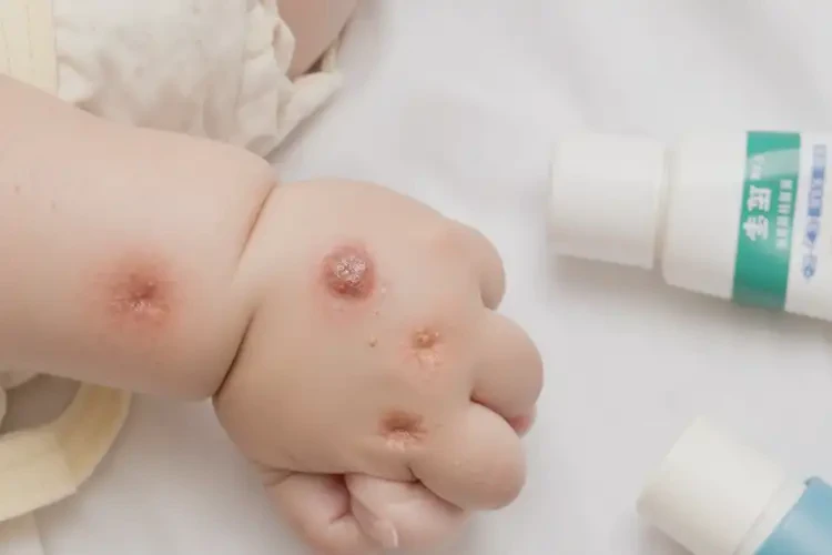 宝宝手臂上容易长湿疹能治好吗(图4)