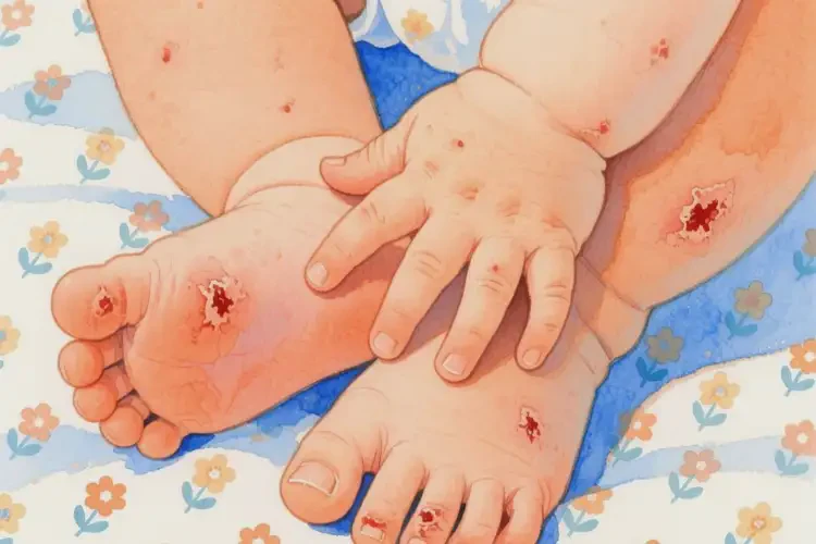 宝宝四肢偶尔长湿疹能治好吗(图1)