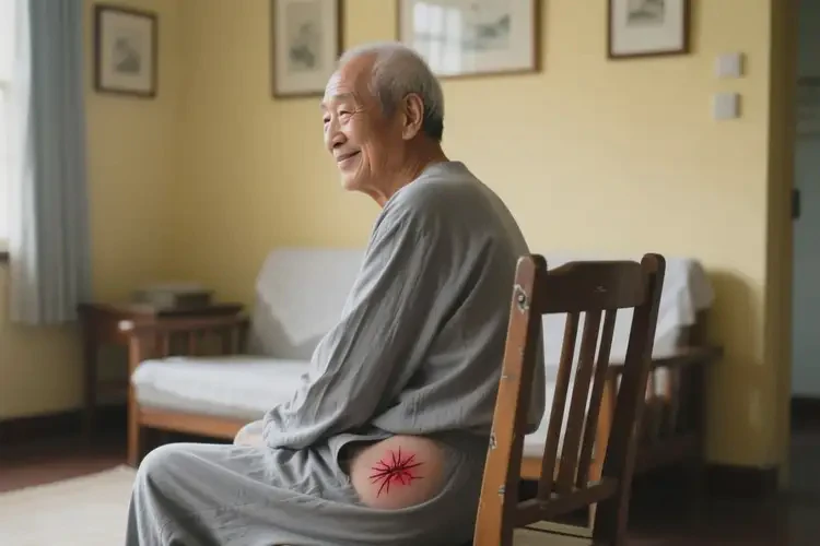 老年人屁股上偶尔起湿疹可以彻底自愈吗(图1)