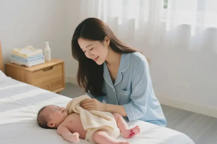 婴儿脚上容易起湿疹不管它会自己好吗(图1)