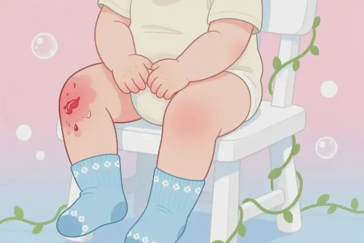 宝宝小腿上长湿疹能治好吗(图2)