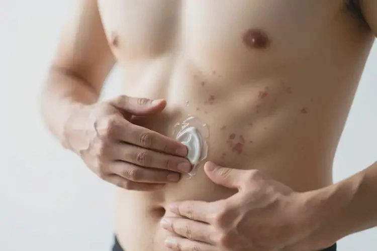 男人肚子偶尔起湿疹可以治好吗(图2)