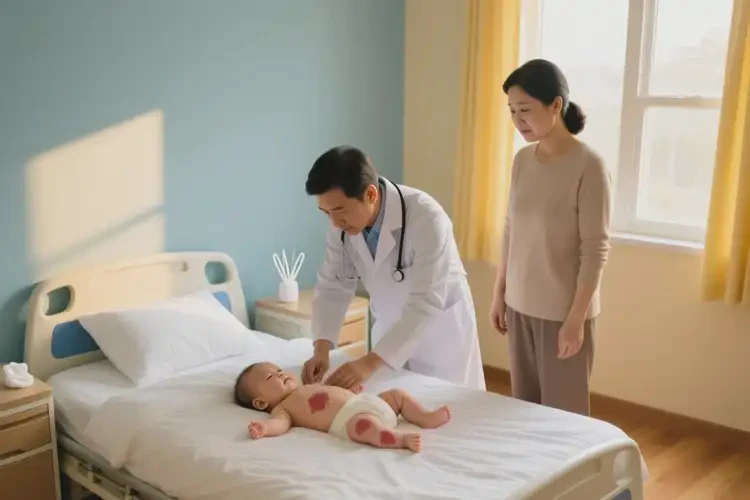 婴幼儿手臂上出现湿疹能治好吗(图1)