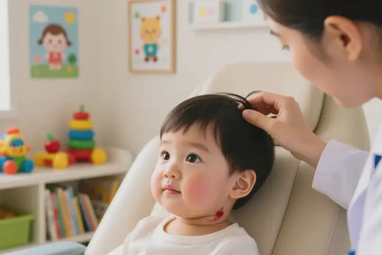 小儿脖子长湿疹可以治好吗(图2)