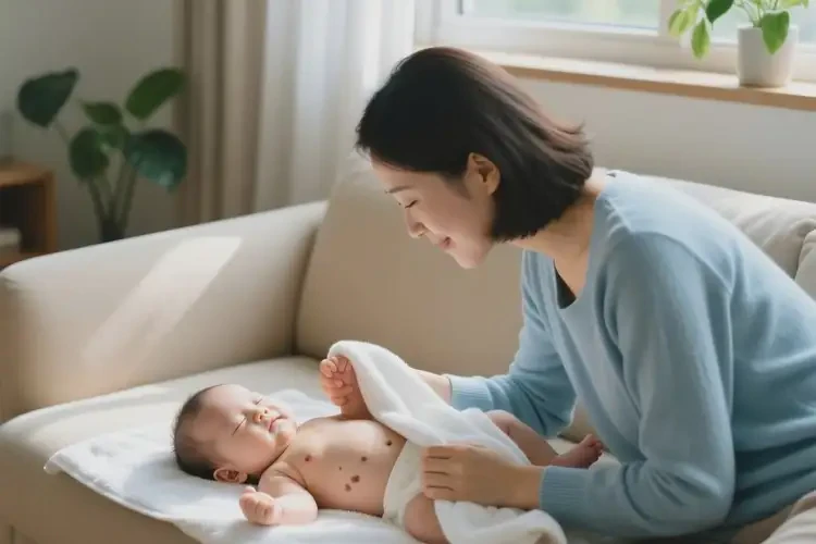 幼儿肚子上偶尔长湿疹不管它会自己自愈吗(图2)