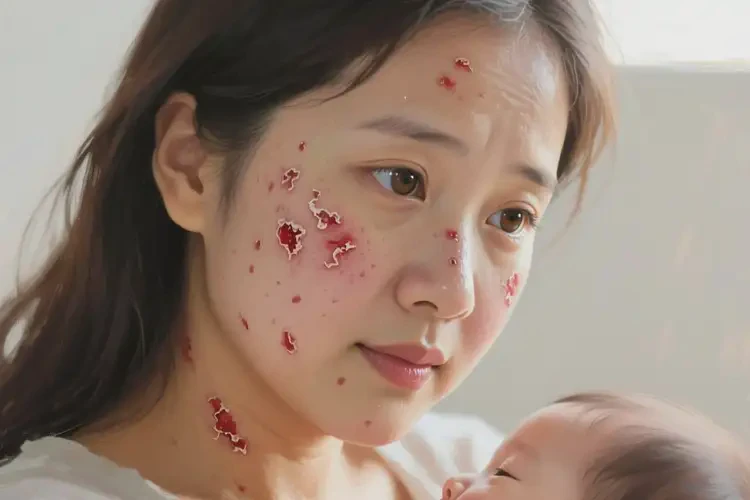 哺乳期妈妈脸上有湿疹不管它会自己自愈吗(图2)