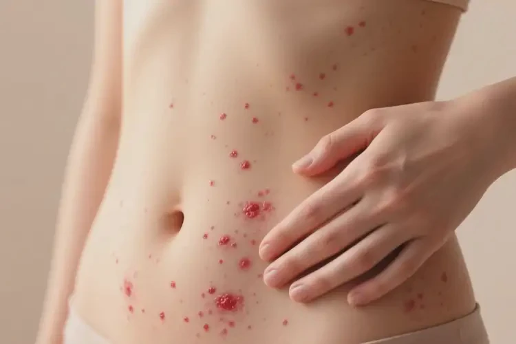 女人肚子偶尔起湿疹可以治好吗(图4)
