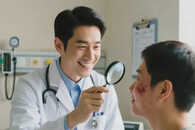 男人面部出湿疹可以治好吗(图3)