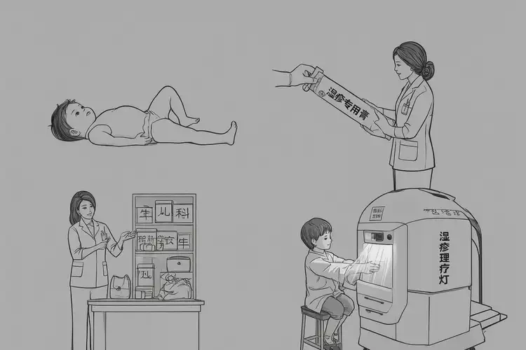 小儿屁股上偶尔长湿疹可以治好吗(图4)