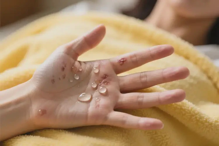 女人手上偶尔起湿疹可以治好吗(图1)